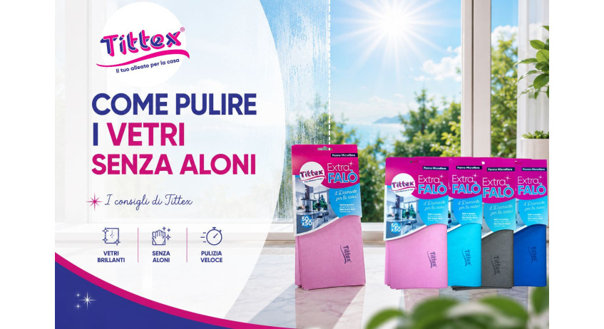 Come pulire vetri e finestre senza aloni in estate | Tittex